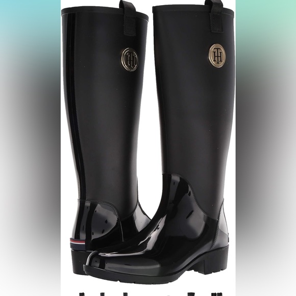 S|O|L|D❌Karissa Rain Boots Tommy Hilfiger size 8 - Picture 4 of 10